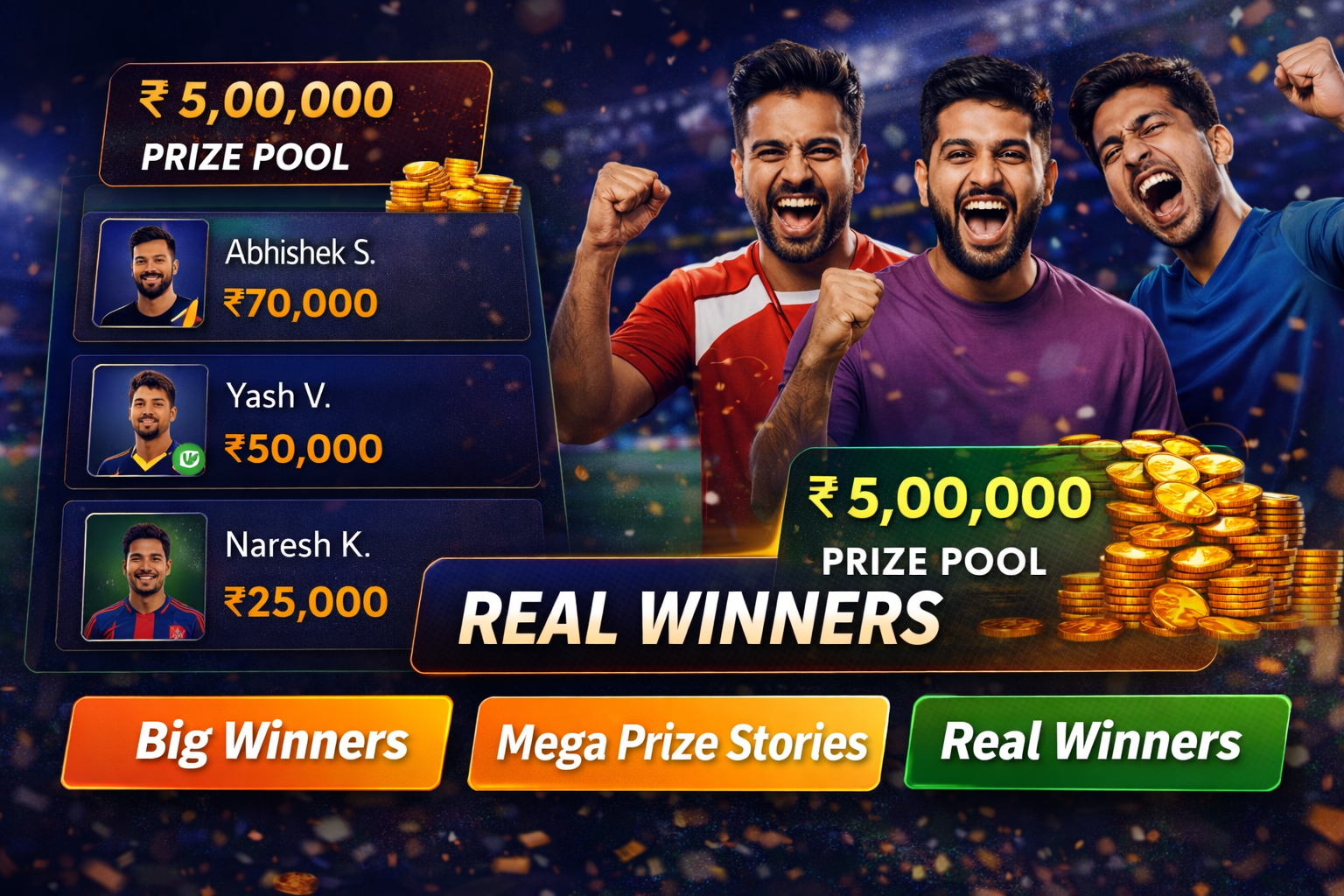 Come Cash App fantasy cricket result notes
