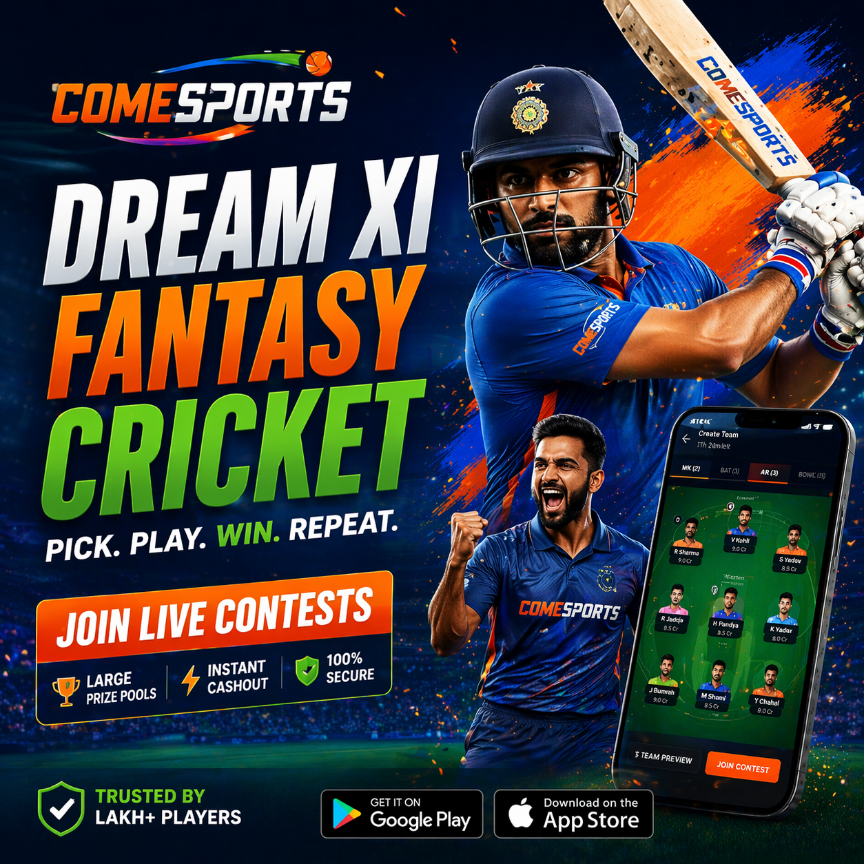 Come Cash App fantasy sports main visual